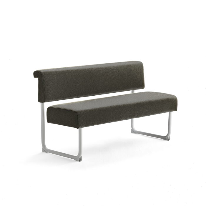 Sofa START, 1400 mm, tkanina, oliwkowy, biały