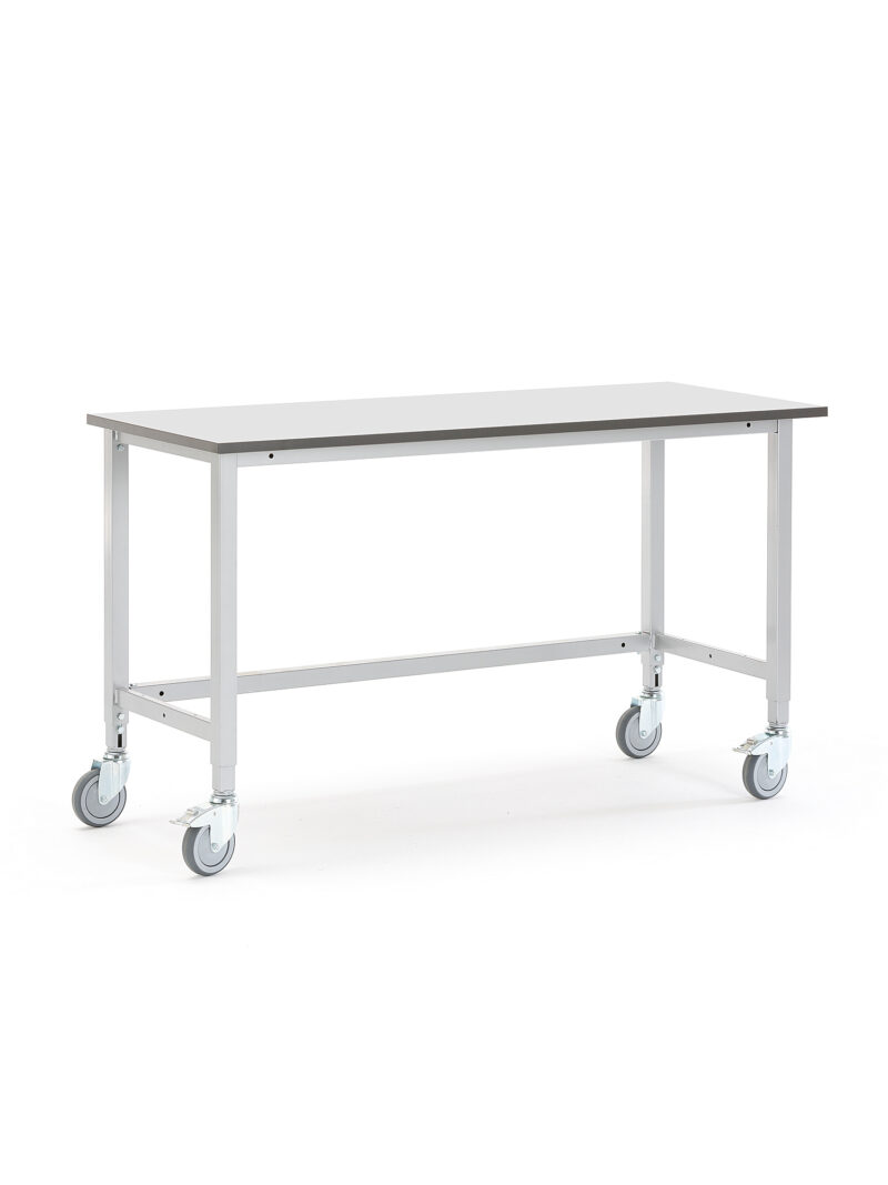Mobilny stół roboczy MOTION, 1500x600 mm