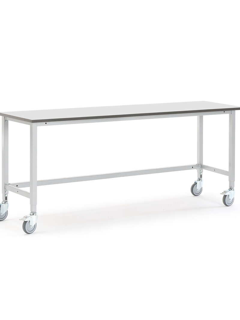 Mobilny stół roboczy MOTION, 2000x600 mm