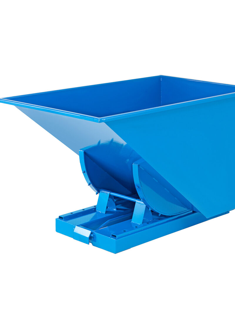 Kontener wywrotka AZURE, samowyładowczy, 1525x865x870 mm, 600 L, niebieski