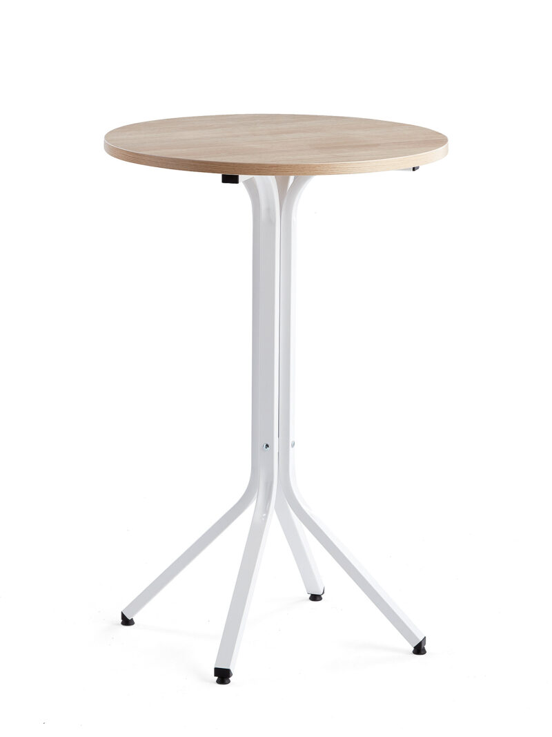 Stół VARIOUS, Ø700x1050 mm, biały, dąb