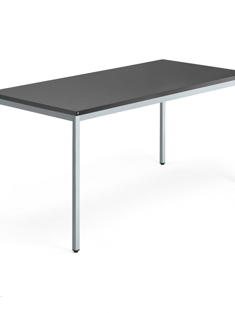 Stół MODULUS, 1600x800 mm, srebrny, czarny