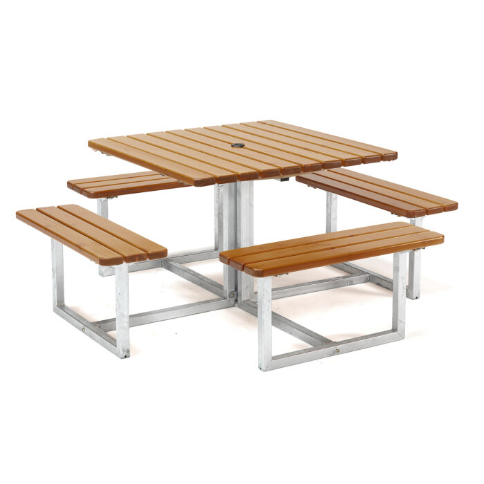 Stół piknikowy HJORTRON, 1740x1740x450 mm