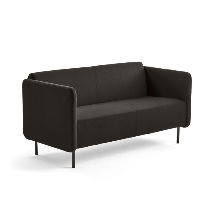 Sofa 2-osobowa CLEAR, tkanina, brązowy