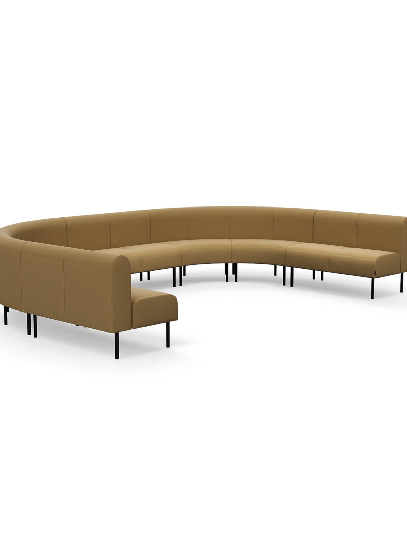 Sofa VARIETY, kształt U, tkanina Pod CS, żółty
