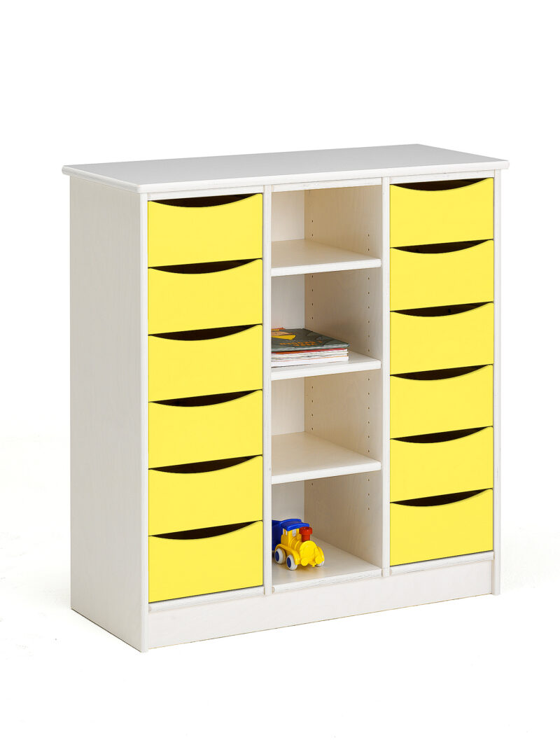 Komoda Björkavi, 12 szuflad, żółty