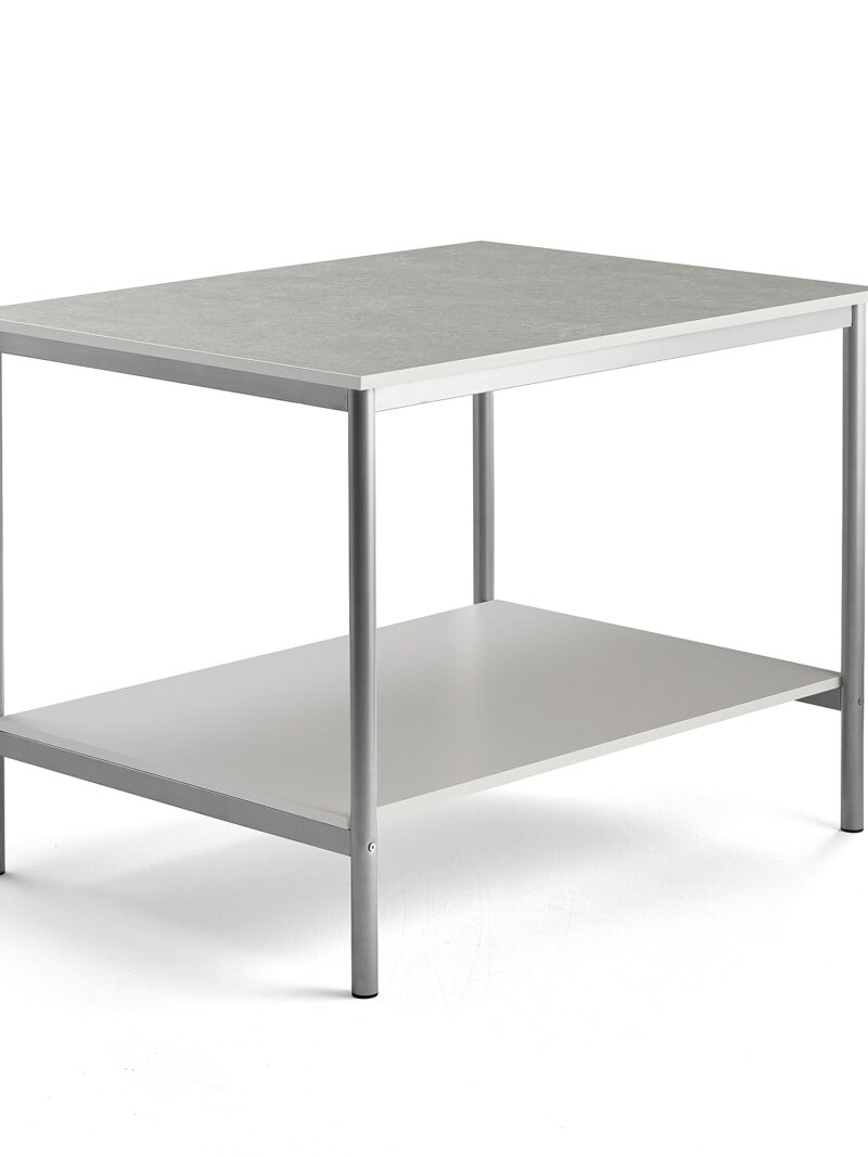 Stół roboczy, 1200x900x900 mm, szary, szary aluminium