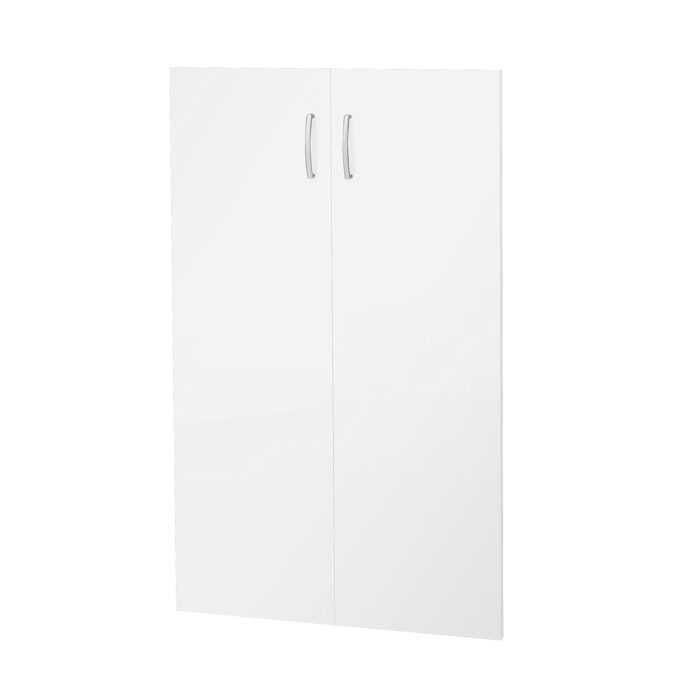 Drzwi do regału FLEXUS, ukrywają 3 półki, 1210 mm, biały