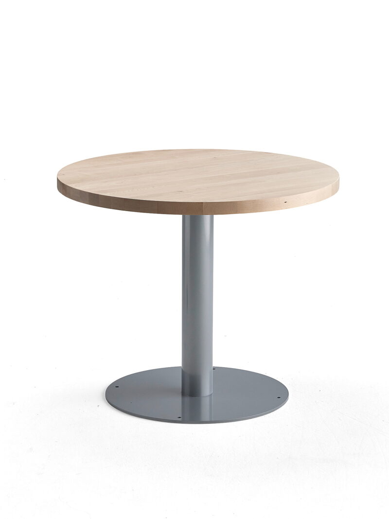 Stół do stołówki UNITE, Ø 900 mm, brzoza