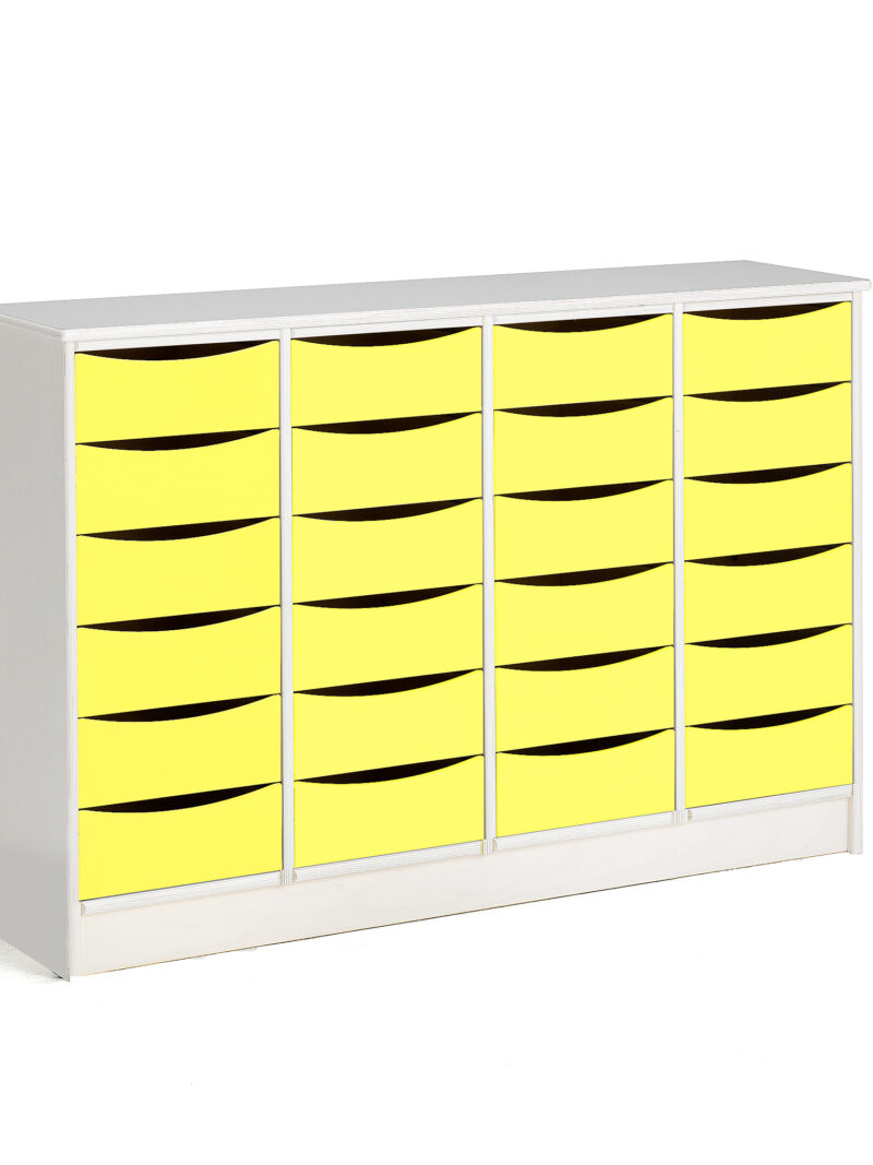 Komoda Björkavi, 24 szuflady, żółty