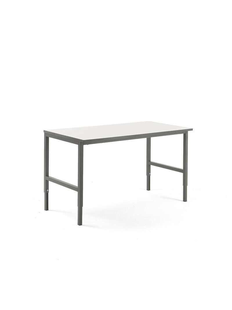 Stół roboczy CARGO, 1600x750 mm, biały, szary