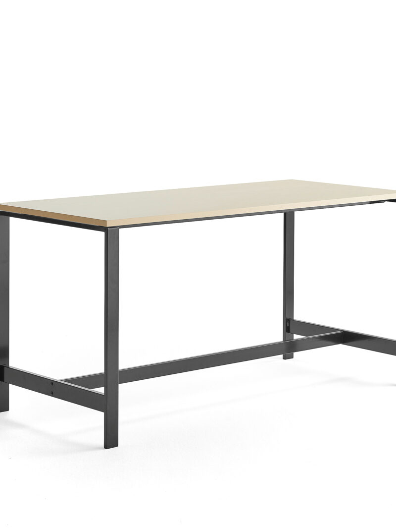 Stół VARIOUS, 1800x800x900 mm, czarny, brzoza