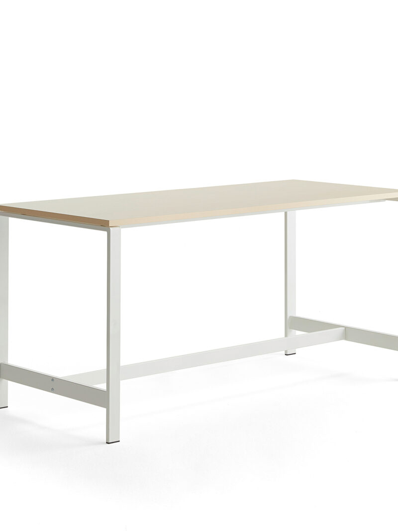 Stół VARIOUS, 1800x800x900 mm, biały, brzoza