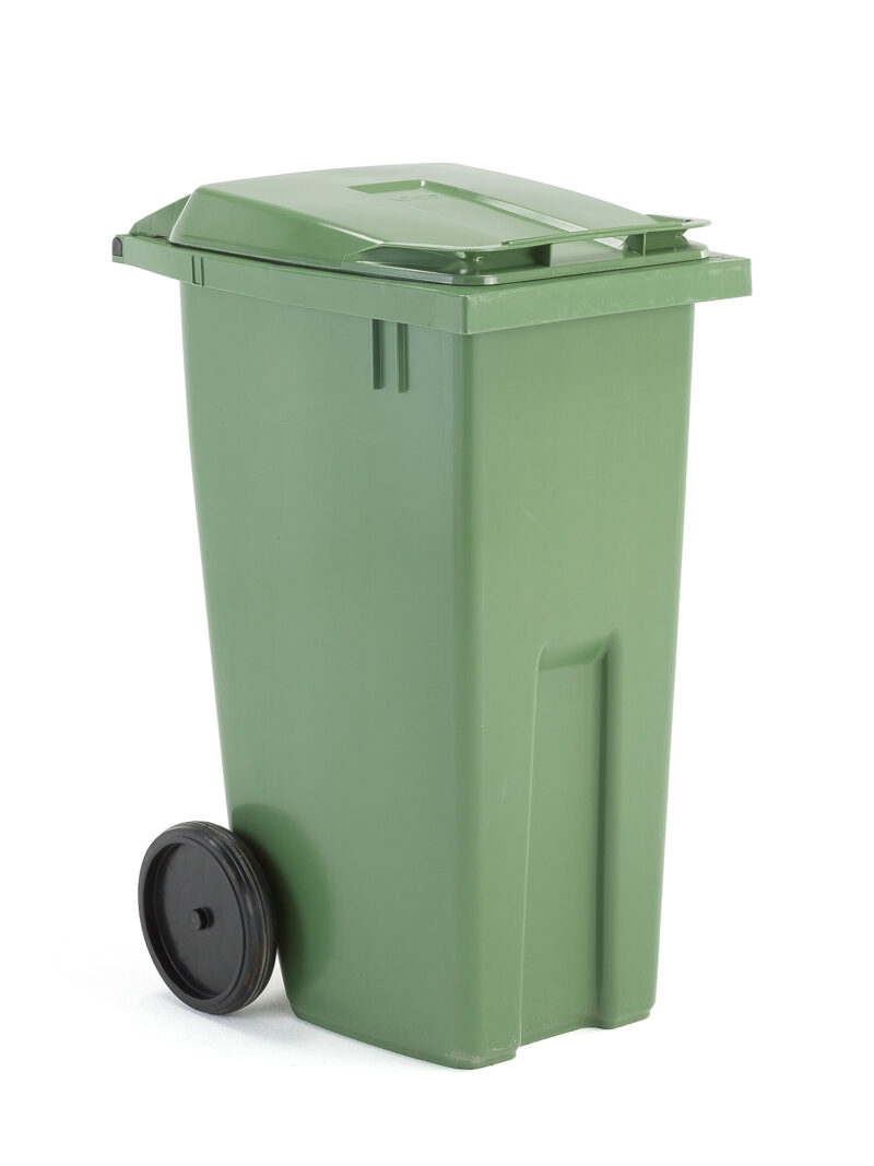 Kosz na odpady CLASSIC, 1075x545x690 mm, 190 L, zielony