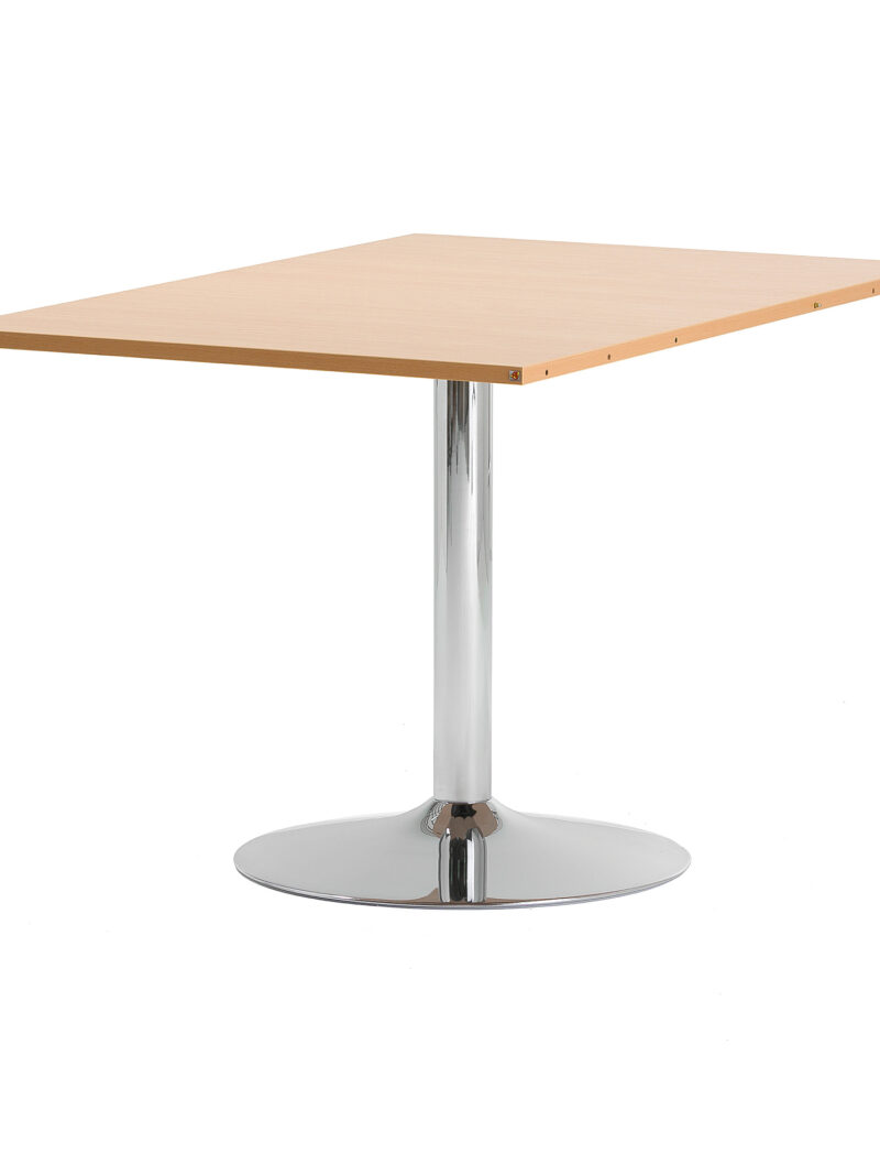 Stół konferencyjny FLEXUS, moduł dodatkowy, 800x1200x750 mm, buk, chrom
