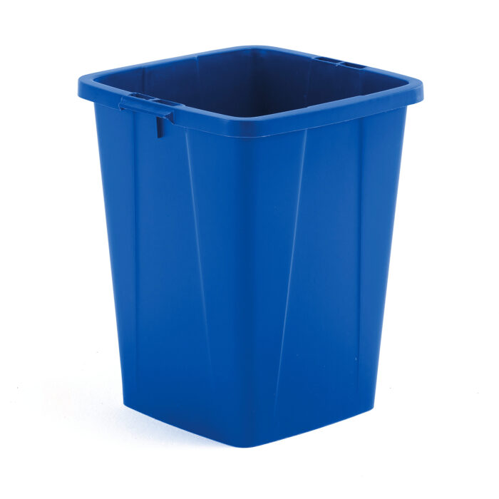 Kosz na śmieci OLIVIER, 610x490x510 mm, 90 L, niebieski