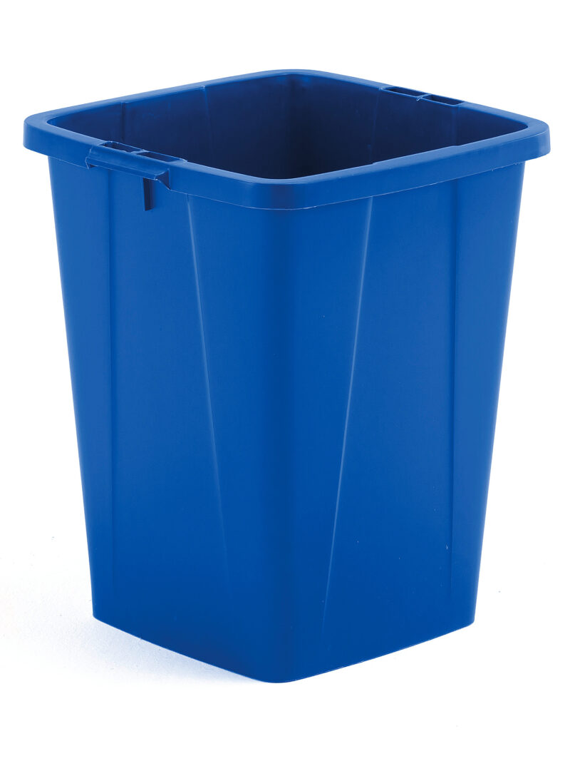 Kosz na śmieci OLIVIER, 610x490x510 mm, 90 L, niebieski