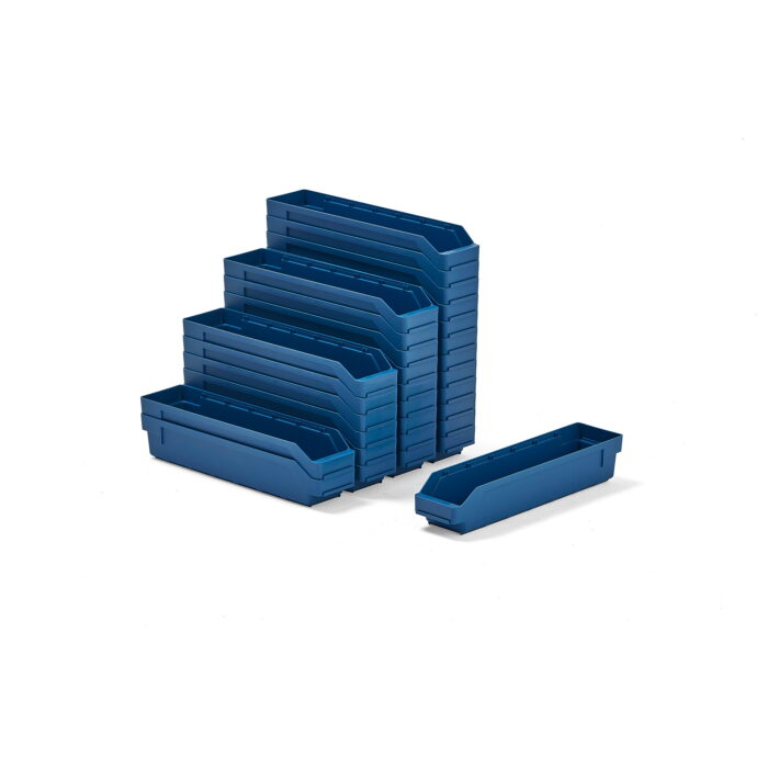 Pojemnik na małe przedmioty REACH, 500x120x95 mm, 30 szt., niebieski