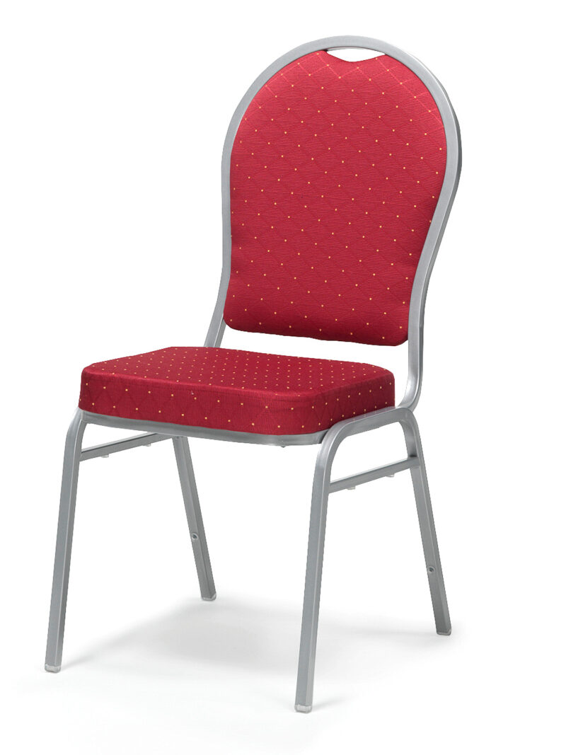 Krzesło do restauracji SEATTLE, czerwony, szary