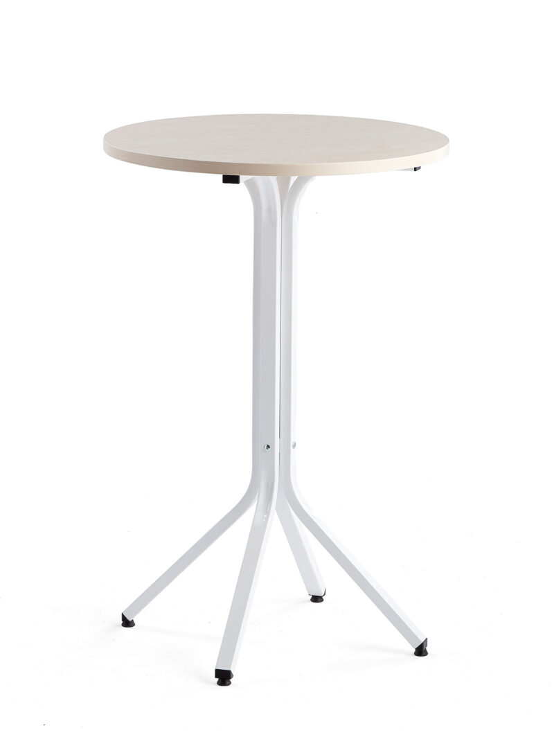 Stół VARIOUS, Ø700x1050 mm, biały, brzoza
