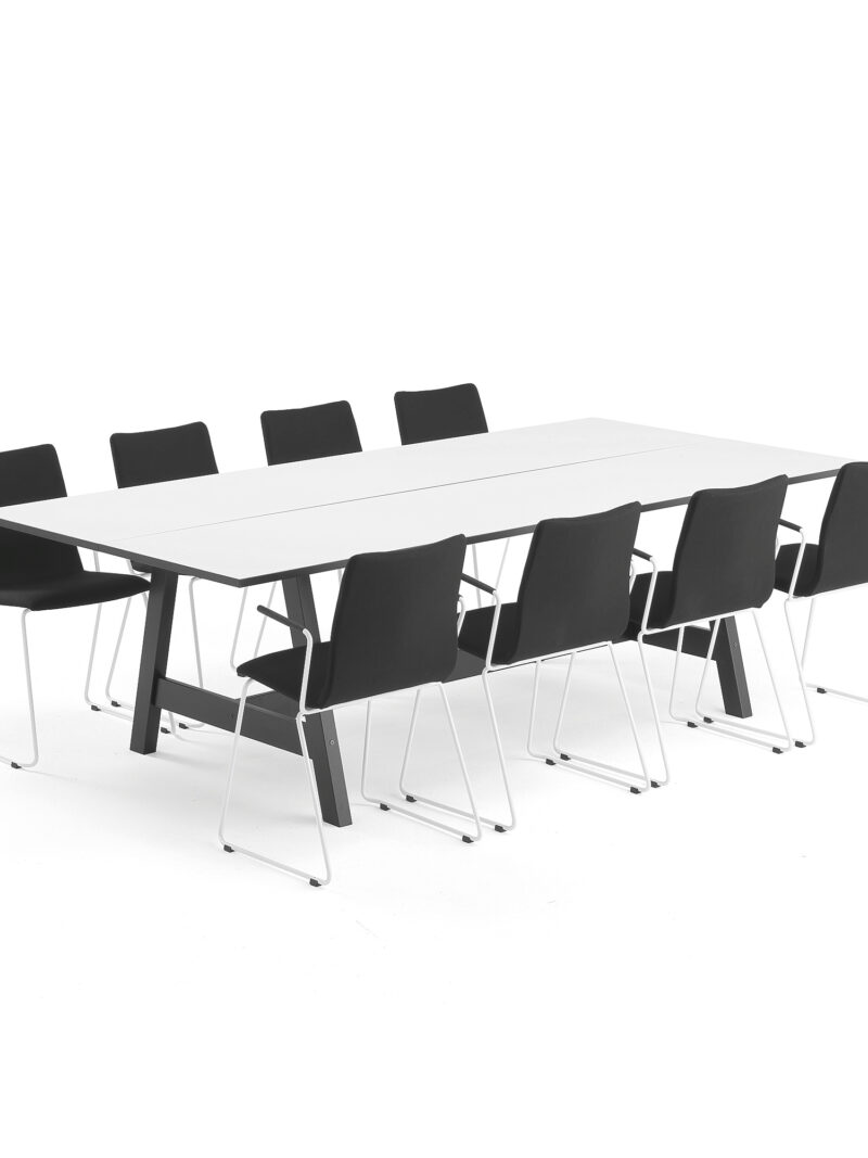Zestaw mebli konferencyjnych NOMAD + OTTAWA, stół i 8 krzeseł