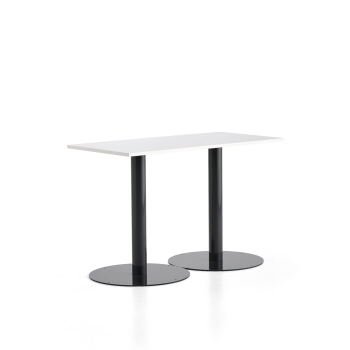 Stół ALVA, 1400x700x900 mm, antracyt, biały