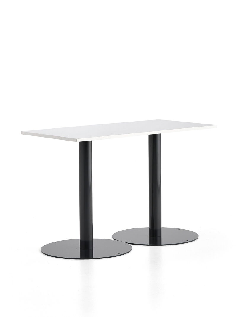 Stół ALVA, 1400x700x900 mm, antracyt, biały