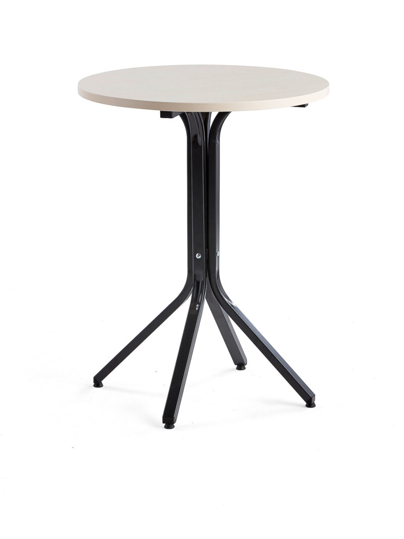 Stół VARIOUS, Ø700x900 mm, czarny, brzoza