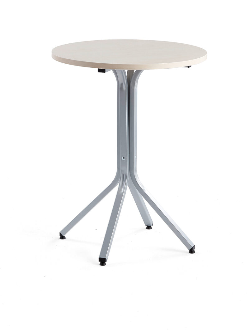 Stół VARIOUS, Ø700x900 mm, srebrny, brzoza