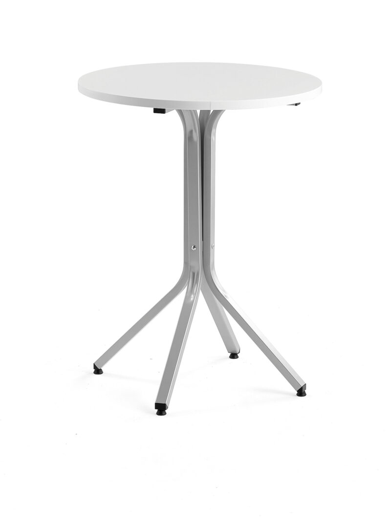 Stół VARIOUS, Ø700x900 mm, srebrny, biały