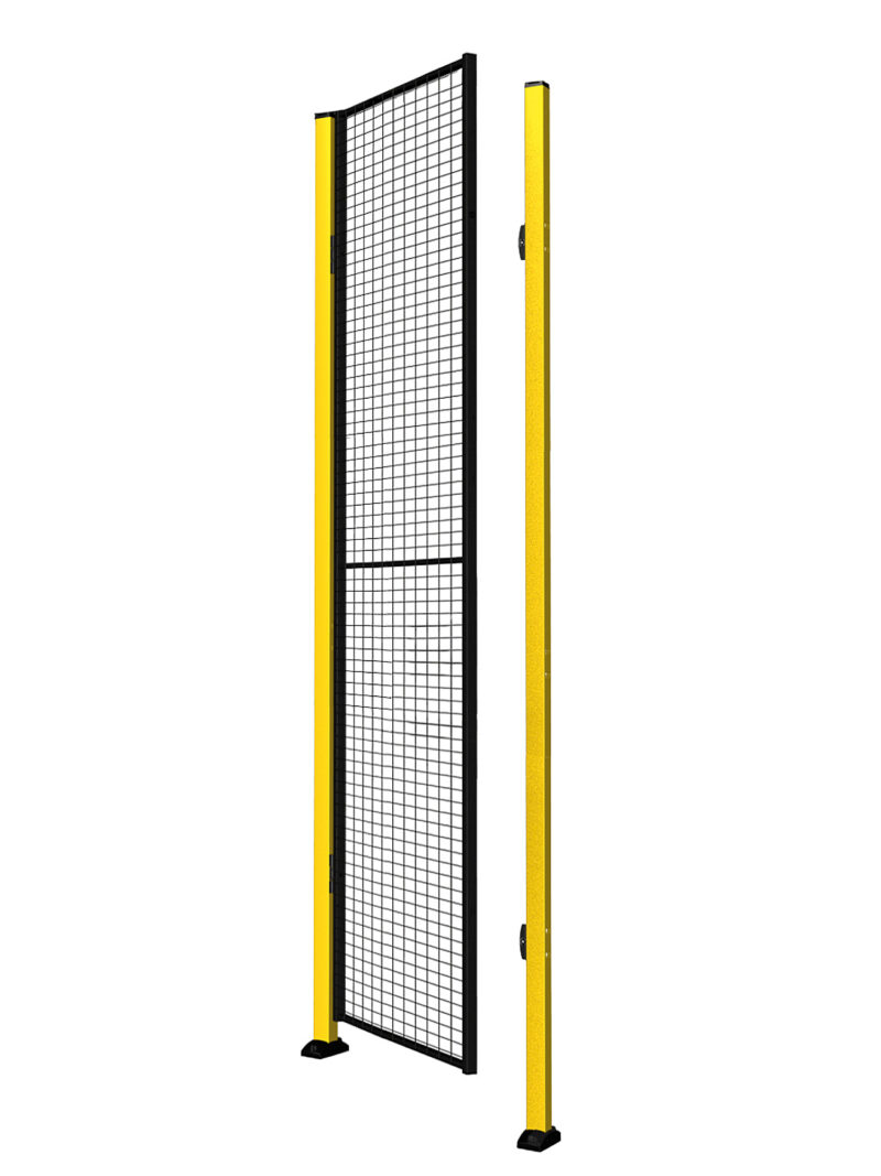 Pojedyncze drzwi X-GUARD ze słupkami i siatką, bez ramy, 2000x900 mm