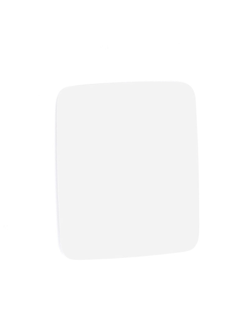 Szklana tablica suchościeralna STELLA, zaokrąglone narożniki, 500x500 mm, biały