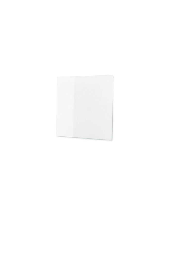 Szklana tablica suchościeralna STELLA, 300x300 mm, biały
