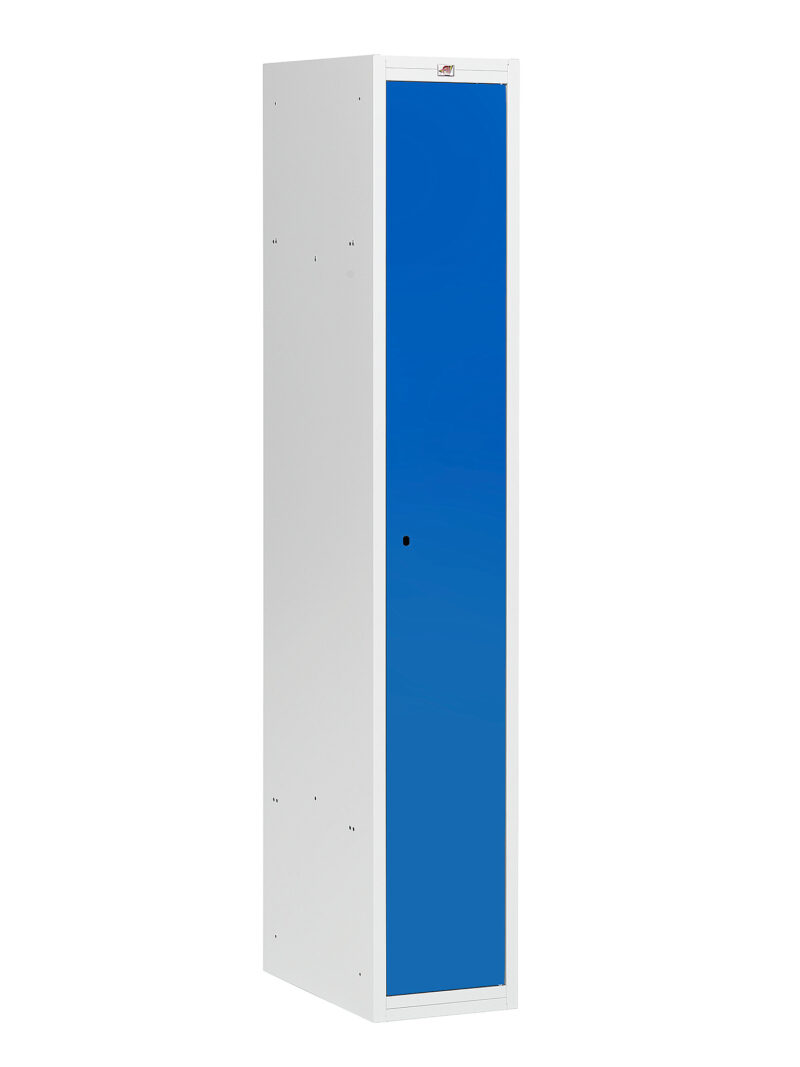 Szafa ubraniowa COACH, 300 mm, 1 drzwi, szary, niebieski