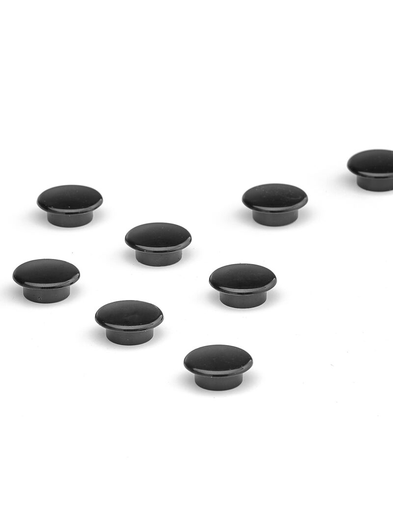 Magnesy do tablic, 8 szt., Ø 20 mm, czarny