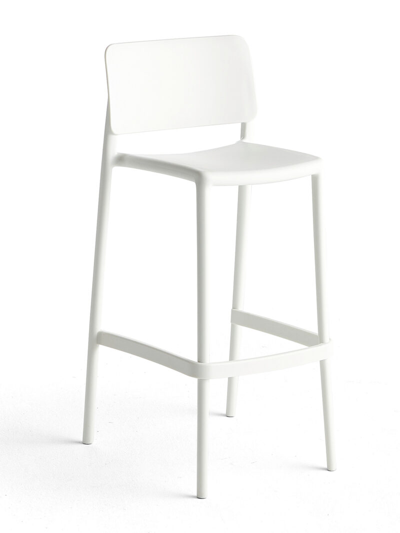 Krzesło barowe RIO, biały
