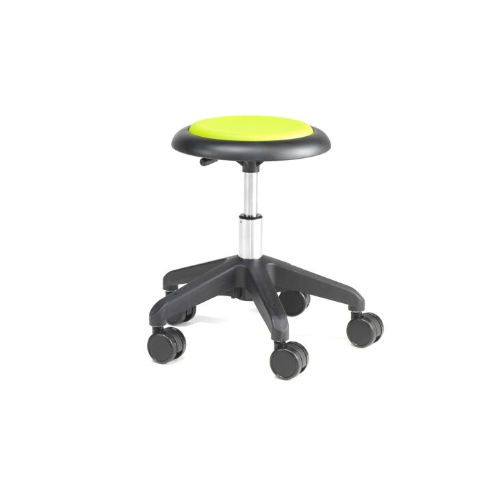 Krzesło na kółkach MICRO, zielony, 380-450 mm