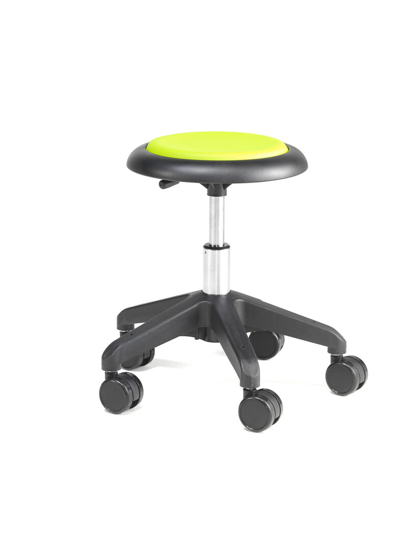 Krzesło na kółkach MICRO, zielony, 380-450 mm