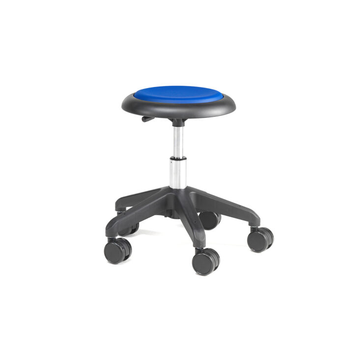 Krzesło na kółkach MICRO, niebieski, 380-450 mm