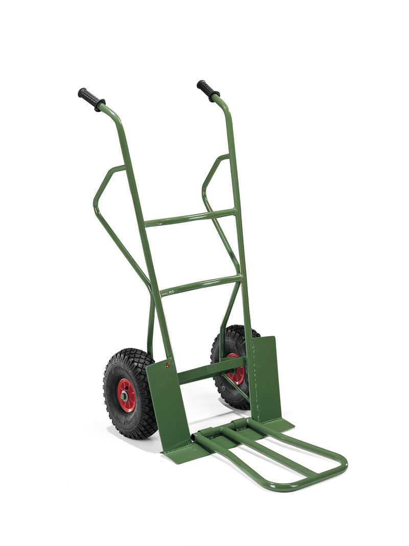 Wózek magazynowy CORUM, udźwig 300 kg, zielony