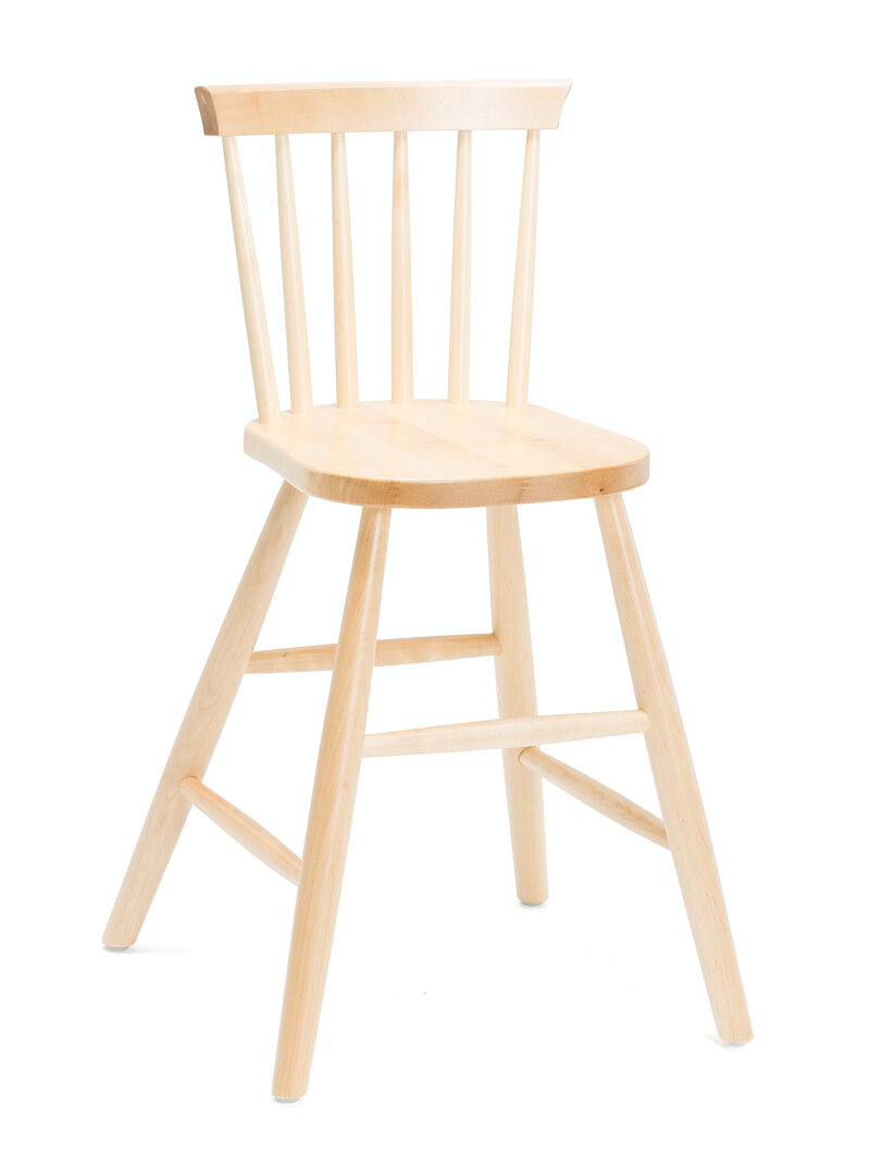Wysokie krzesło drewniane ALICE, 520 mm, brzoza
