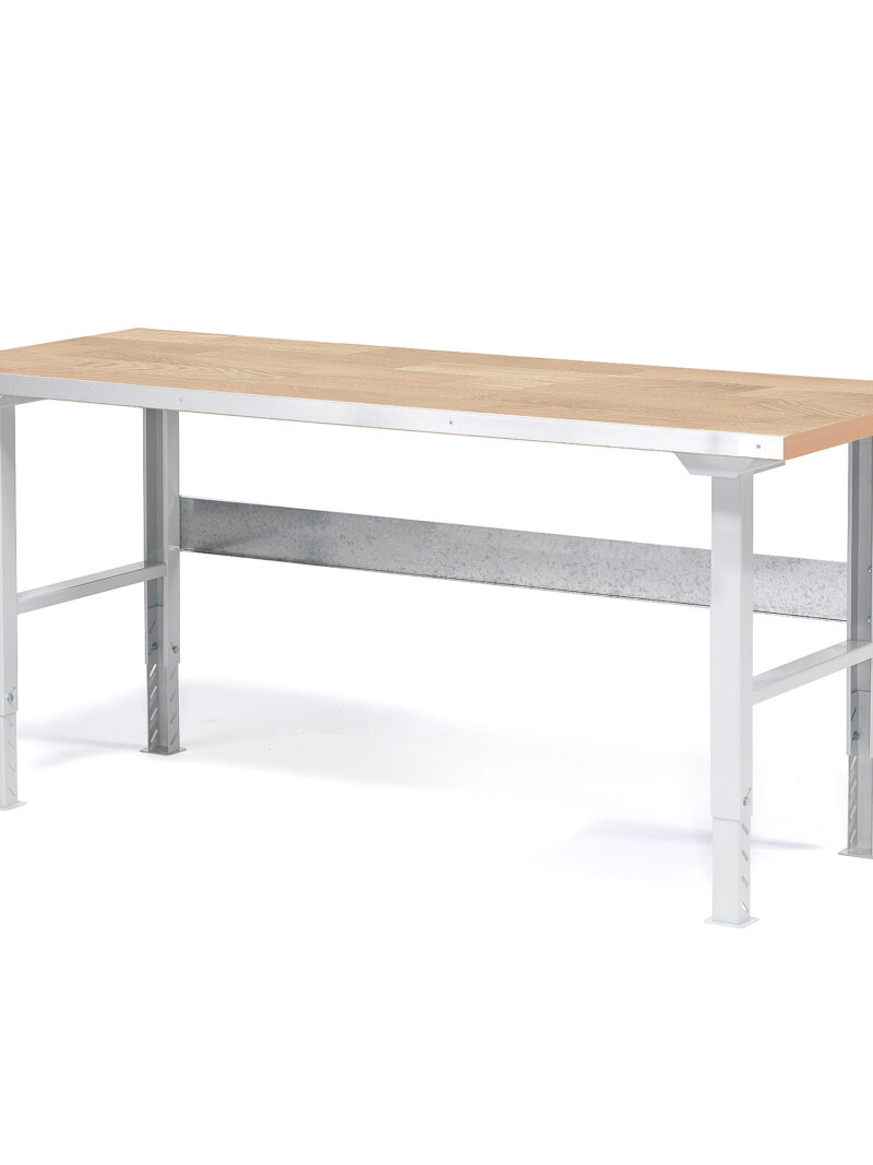 Stół roboczy SOLID, 750 kg, 1500x800 mm, dąb