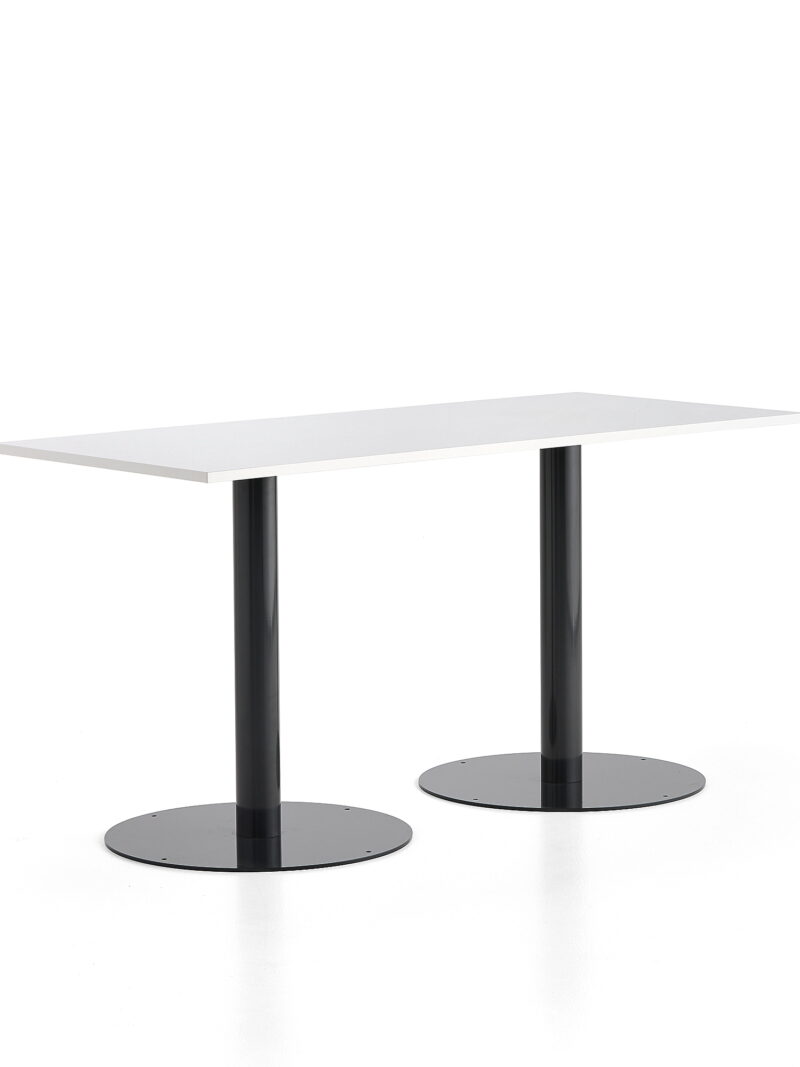 Stół ALVA, 1800x800x900 mm, antracyt, biały