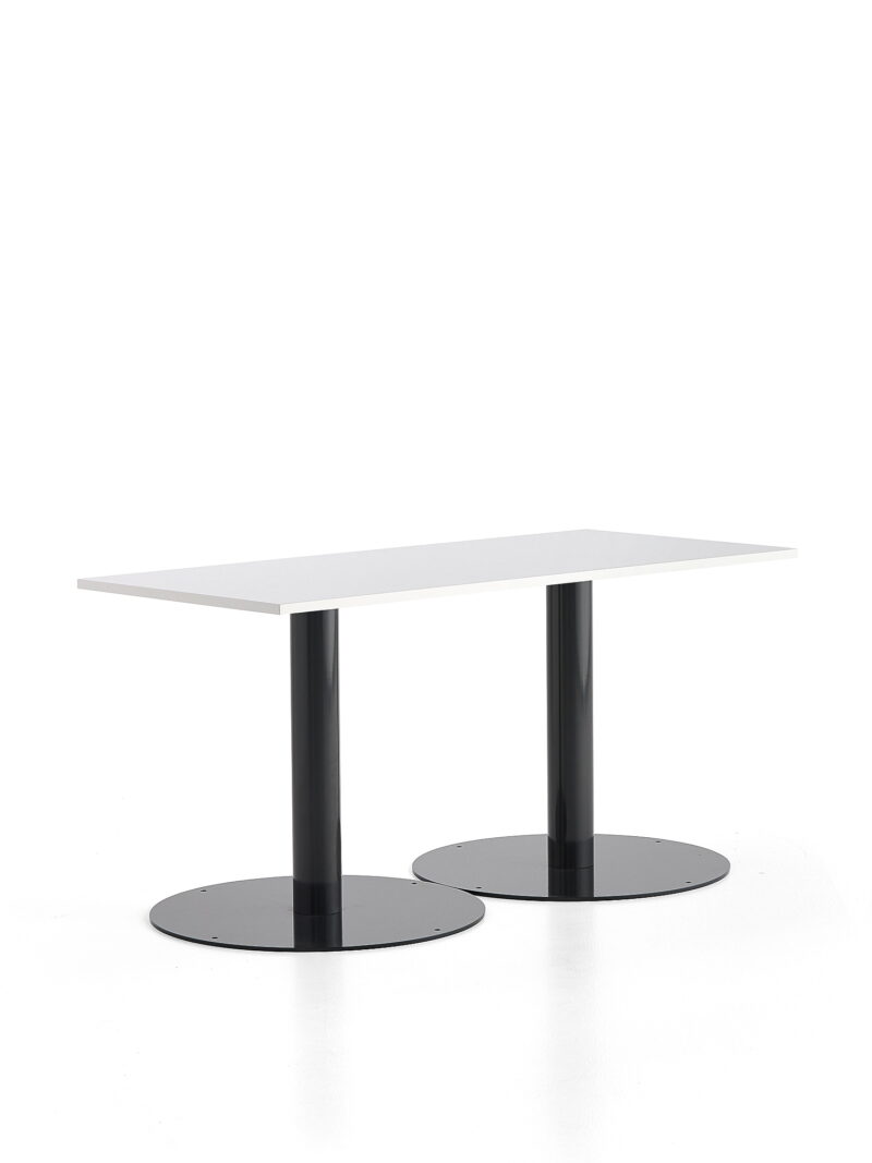Stół ALVA, 1400x700x720 mm, antracyt, biały