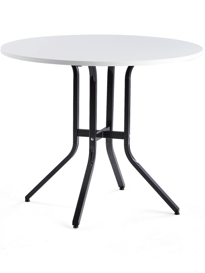 Stół VARIOUS, Ø1100x900 mm, czarny, biały