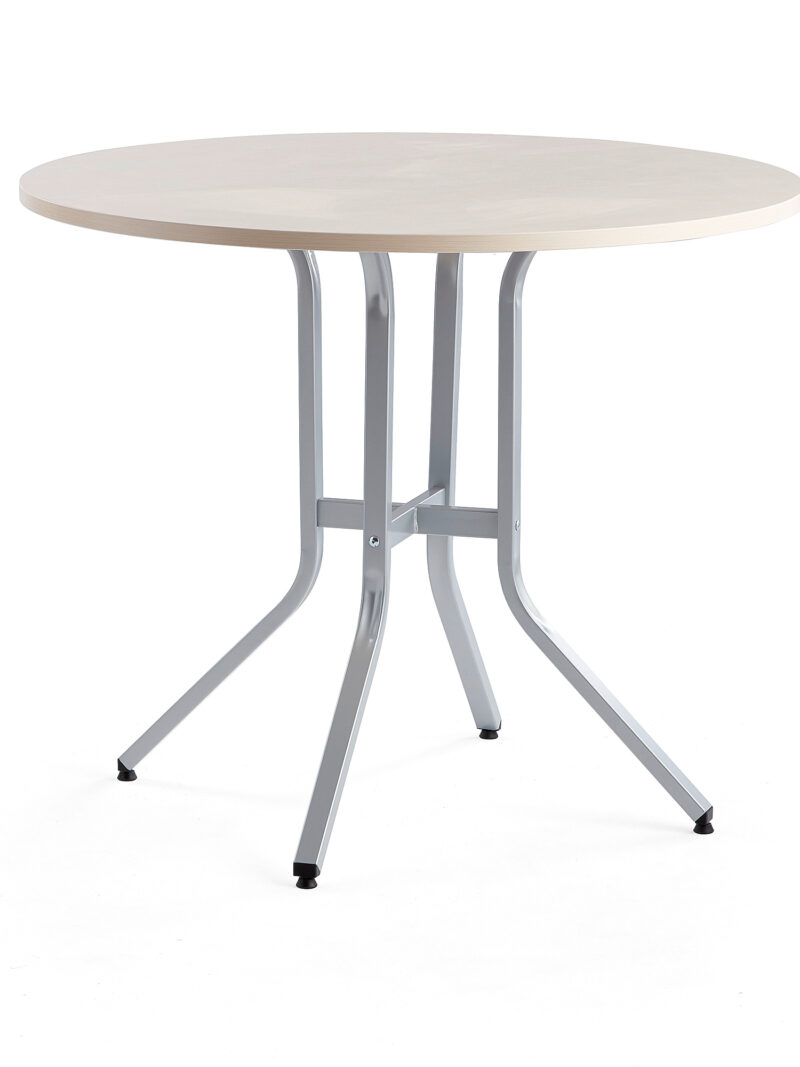 Stół VARIOUS, Ø1100x900 mm, srebrny, brzoza