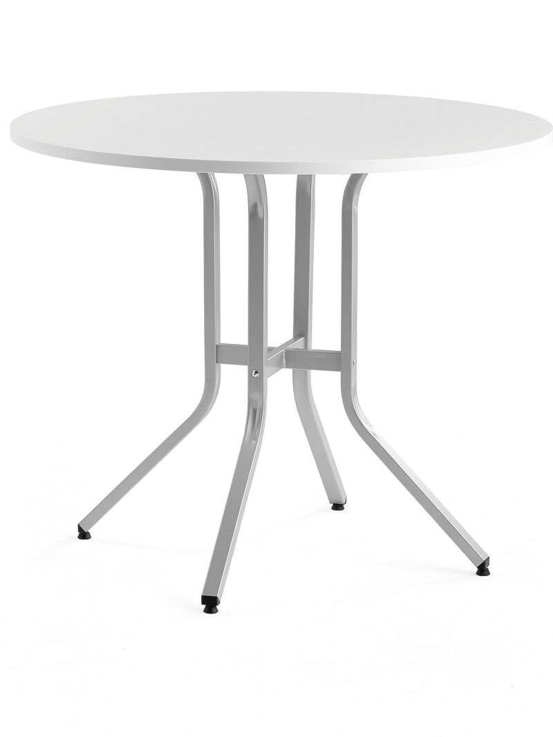 Stół VARIOUS, Ø1100x900 mm, srebrny, biały