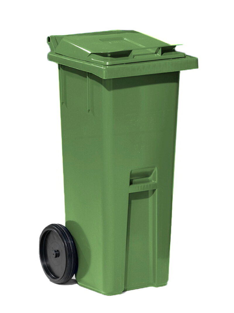 Kosz na odpady CLASSIC, 1060x480x540 mm, 140 L, zielony