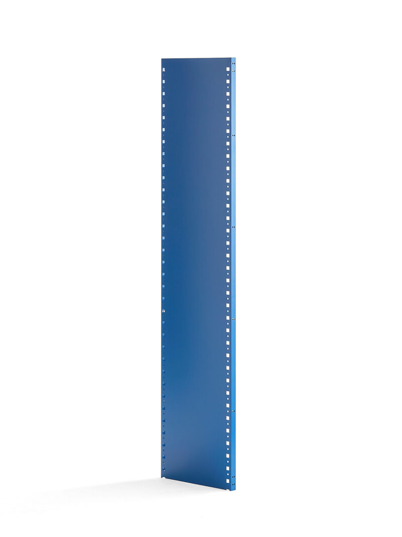 Zamknięta rama końcowa do regału MIX, 1 szt., 1740x400 mm, niebieski