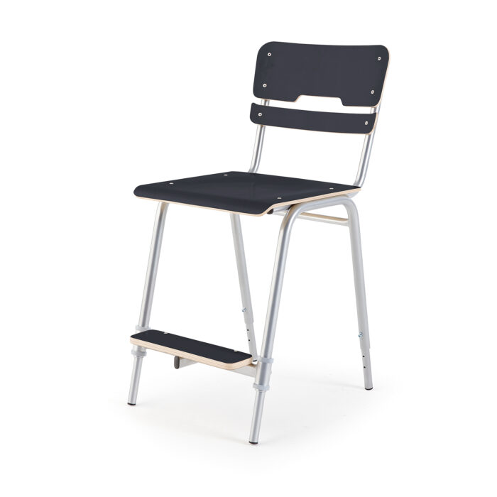 Krzesło Ego, czarny, wysokość: 460 - 600 mm